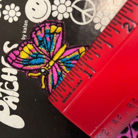 Embroidered Retro patch for jeans,jackets,backpacks, butterfly, flower, lady bug - Picture 3 of 5